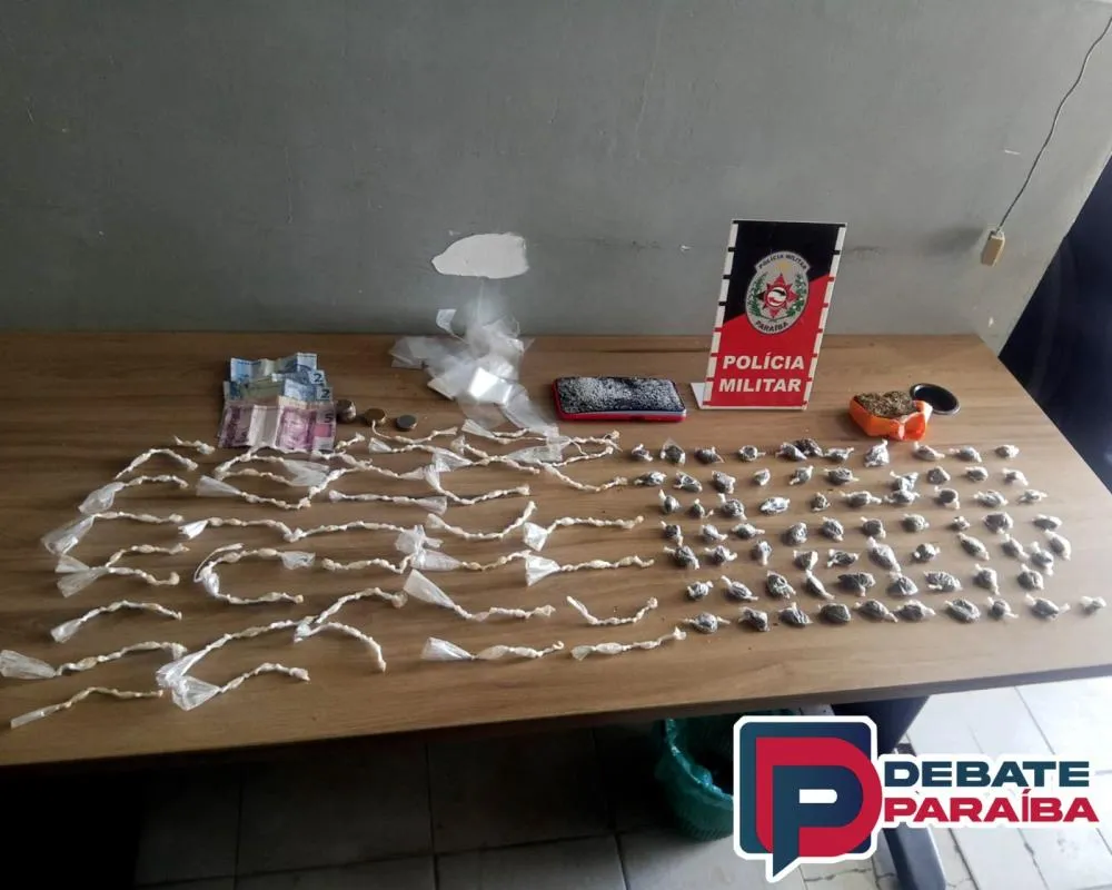O infrator da lei e todo o material apreendido foram encaminhados à delegacia de Polícia Civil de Sousa, para serem adotados os procedimentos cabíveis ao caso (Foto: Reprodução)