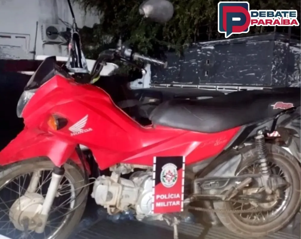 Polícia Militar age rápido, recupera moto roubada e efetua prisão de acusado, em Uiraúna
