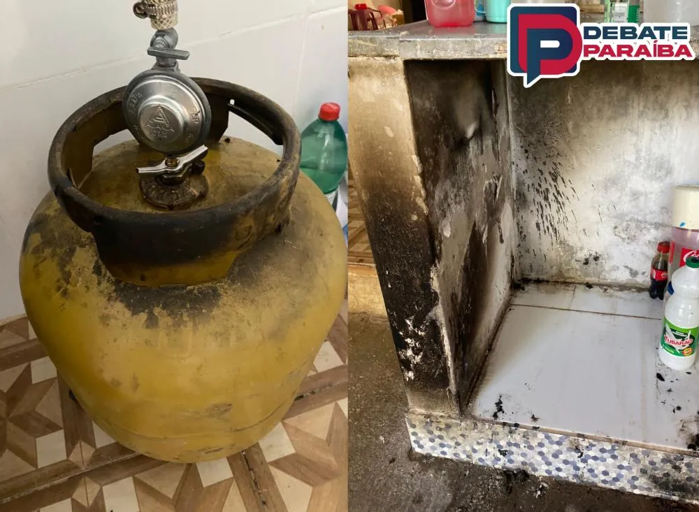 Os materiais inflamáveis que estavam encobrindo o botijão dificultaram o trabalho, porém com bravura e destemor foi logrado êxito na ação (Foto: Reprodução)