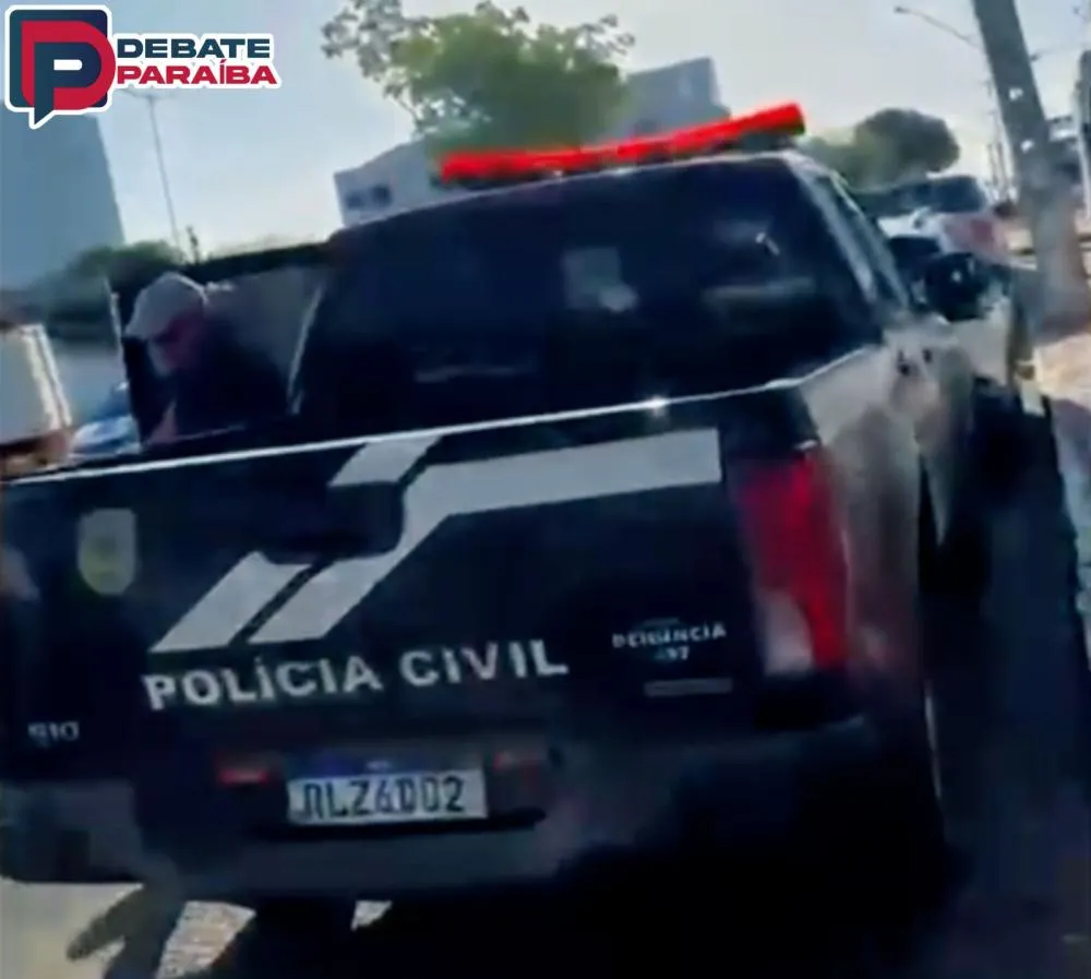 Após ser capturado, o infrator da lei foi encaminhado à delegacia de Polícia Civil e apresentado a autoridade policial judiciária (Foto: Reprodução)