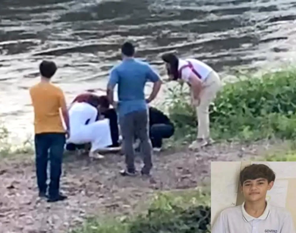 A vítima identificada como Matheus Estevam Vieira da Silva, que tinha 14 anos, teria ido ao açude, quando ele veio a se afogar nas águas. (Foto: Reprodução).