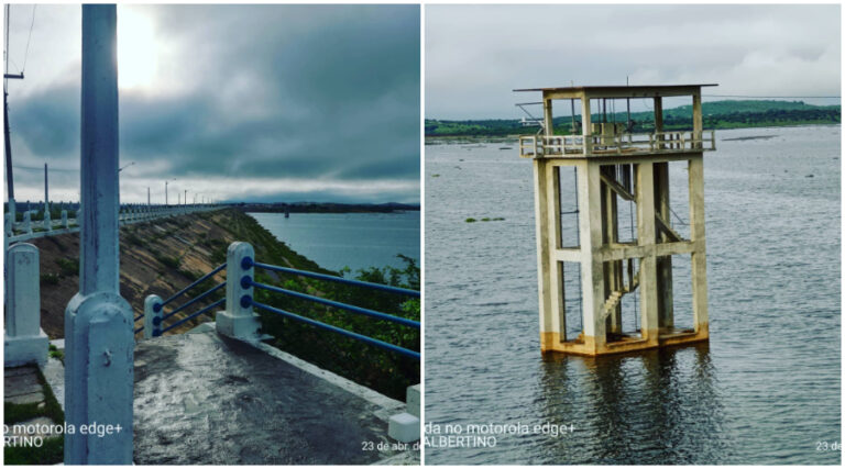 Isoladamente, o Açude de Coremas está com 53,23% e a Barragem de Mãe D’água com 53,34% (Foto: Reprodução)