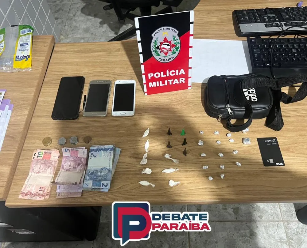 Os suspeitos e todo o material apreendido foram encaminhados à delegacia de Polícia Civil, para serem adotados os procedimentos cabíveis pela autoridade policial judiciária (Foto: Reprodução)