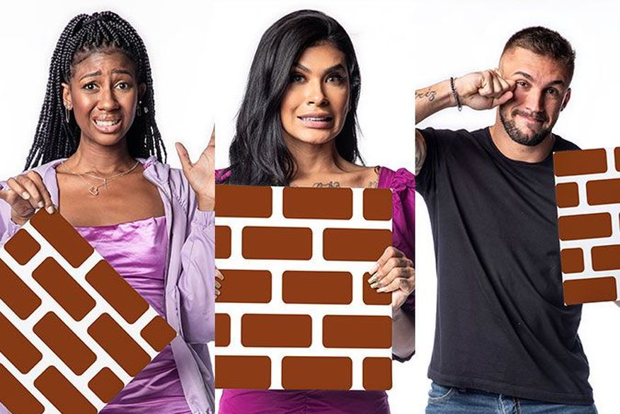 Camilla, Pocah e Arthur estão no paredão do BBB 21 (Foto: Reprodução).