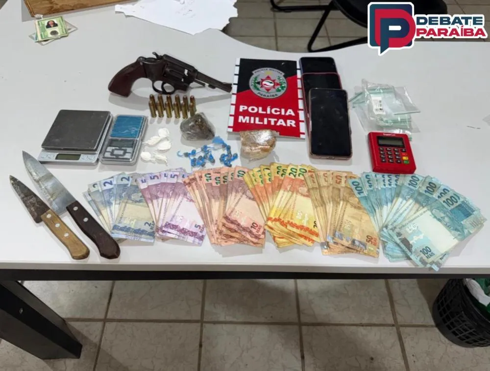 Com o flagrante constatado, os suspeitos e todo o material apreendido foram levados à delegacia de Polícia Civil (Foto: Reprodução)