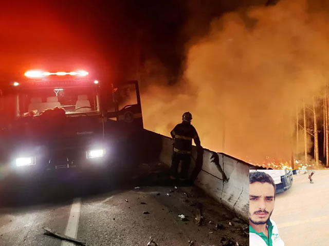 O corpo de Francisco Thiago Pedrosa Leite foi encaminhado ao Instituto Médico Legal (IML), para ser feita a necropsia (Foto: Divulgação Corpo de Bombeiros)