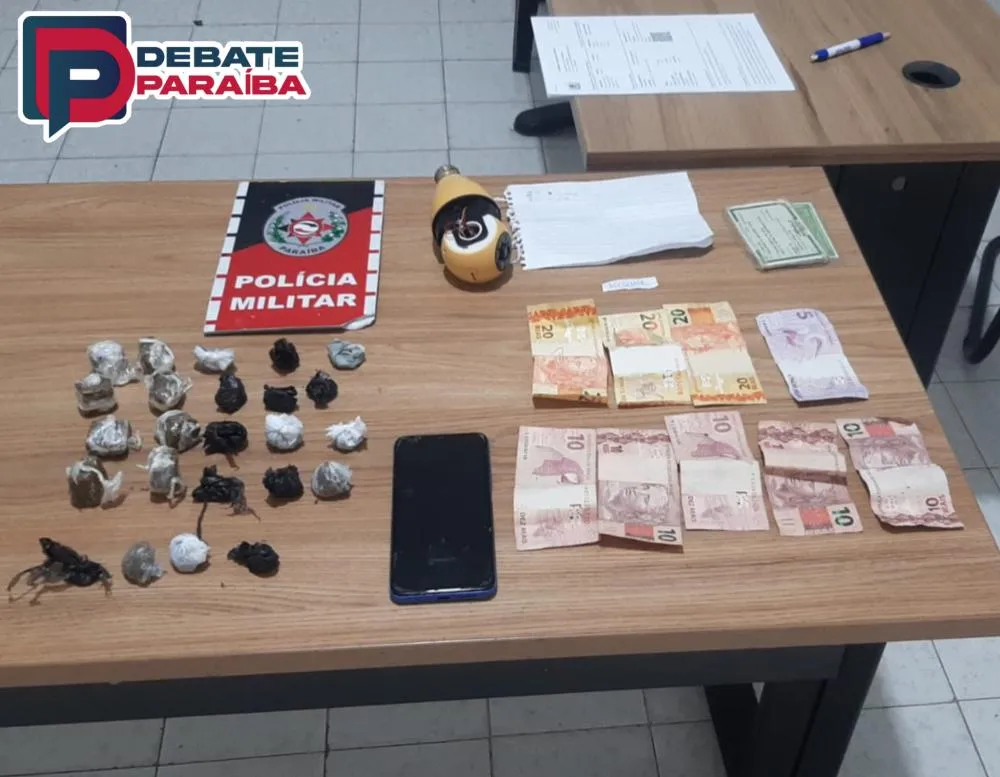 Com o flagrante constatado, a infratora da lei e todo o material apreendido foram apresentados a autoridade policial judiciária (Foto: Reprodução)