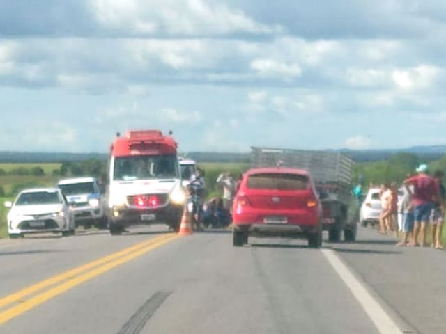 Após o atendimento pré-hospitalar os pacientes foram levadas ao Hospital Regional de Sousa para receberem o atendimento médico (Foto: Reprodução Redes Sociais)