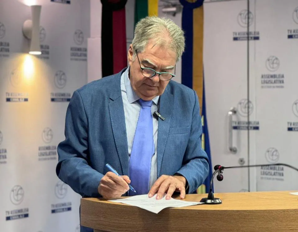 Em seu primeiro pronunciamento, Lindolfo destacou o seu compromisso com esporte e com a bancada de sustentação do governador Lucas Ribeiro. (Foto: Reprodução).