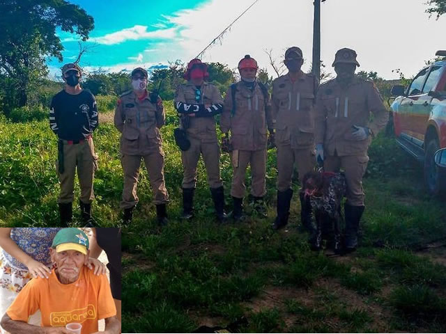 As buscas incessantes pela área estão sendo realizadas com o efetivo humano e com o auxílio de dois cães treinados para situações desta natureza (Foto: Reprodução)