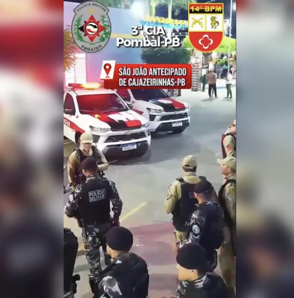 Polícia Militar garante tranquilidade em São João antecipado, no município de Cajazeirinhas