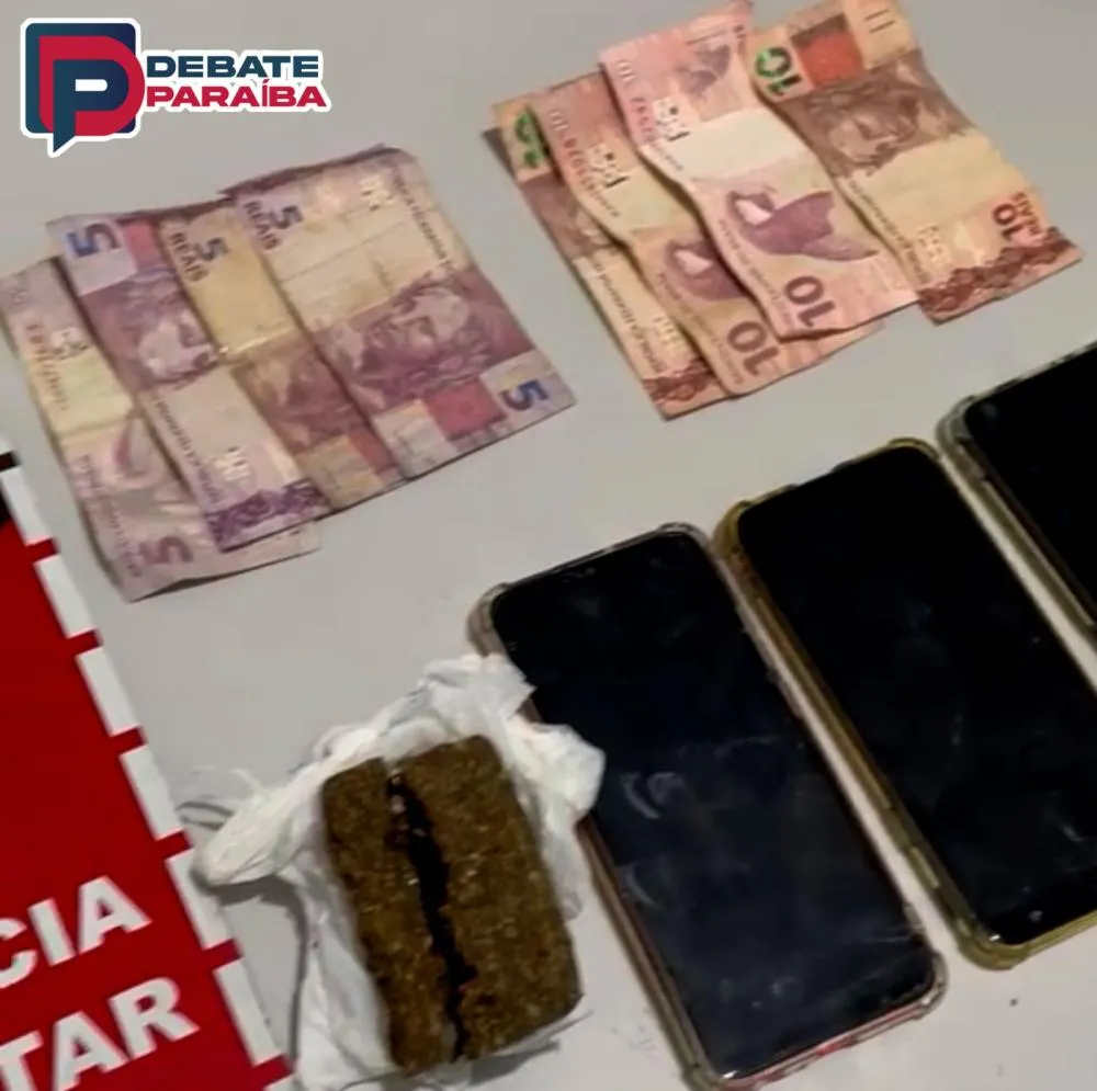 Polícia Militar prende mulher em flagrante e apreende droga e dinheiro, no município de Pombal
