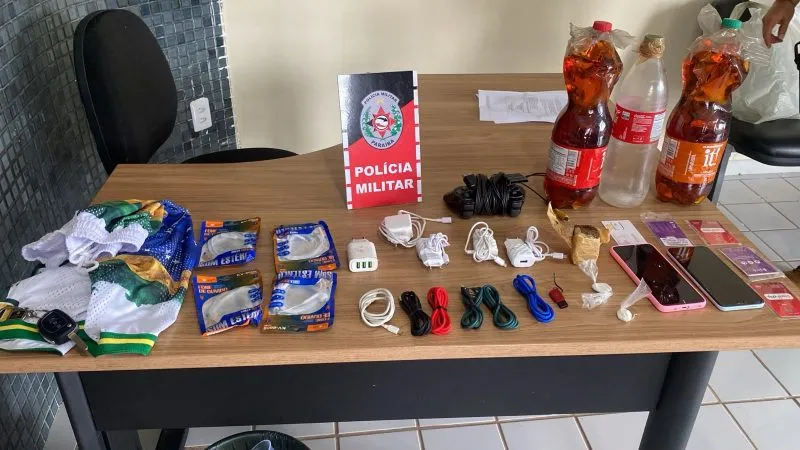 A ocorrência foi registrada neste domingo (14) e resultou na detenção de dois suspeitos envolvidos na tentativa de abastecer internos da unidade prisional. (Foto: Reprodução).