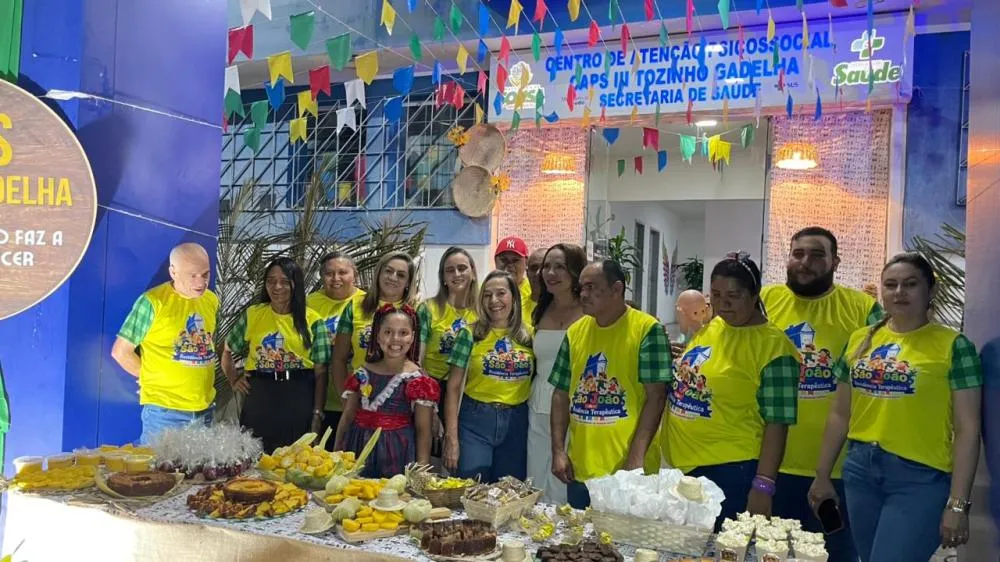 O evento reuniu pacientes, usuários e funcionários em uma tarde de forró, comidas típicas e integração voltada ao bem-estar e à inclusão social. (Foto: Reprodução).