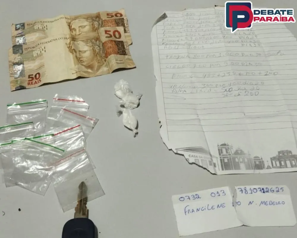 O acusado foi encaminhado à delegacia de Polícia Civil com todo o material apreendido (Foto: Reprodução)