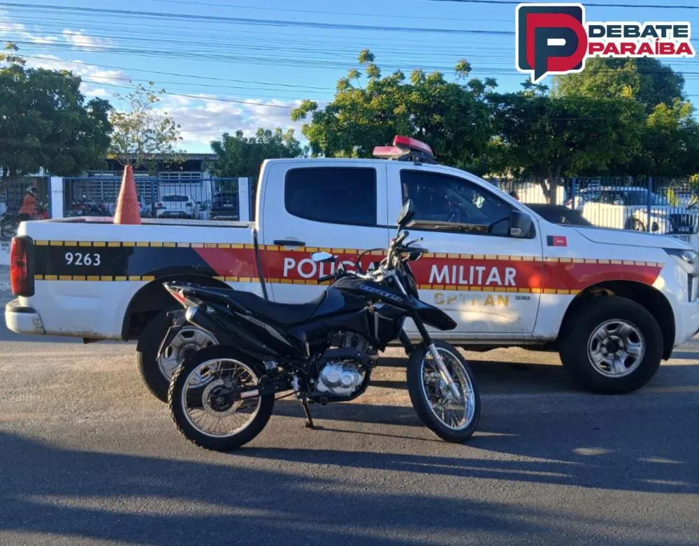 A motocicleta recuperada foi levada à Central de Polícia Civil para serem realizadas as medidas necessárias ao caso (Foto: Reprodução)