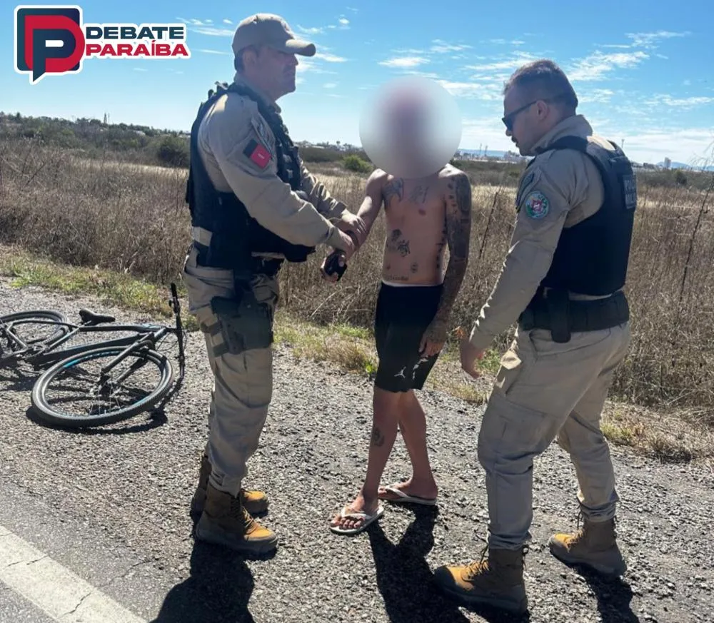 Policiais militares agem rápido e resgatam jovem que tentava por fim a própria vida, na BR-230, em Sousa