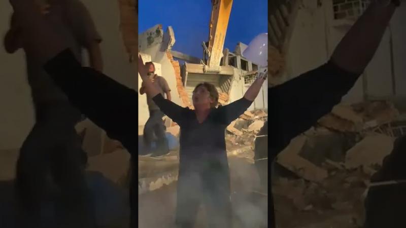 Leninha Romão reza Pai Nosso após início de obras de Hospital em Uiraúna
